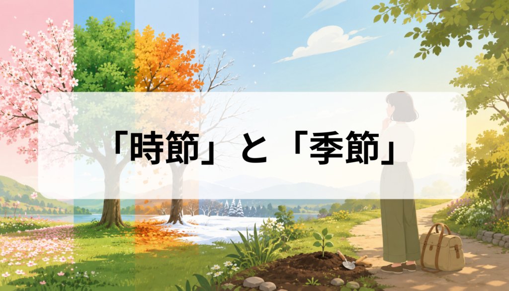 時節と季節の違いを徹底比較｜意味・使い分け・例文をわかりやすく解説