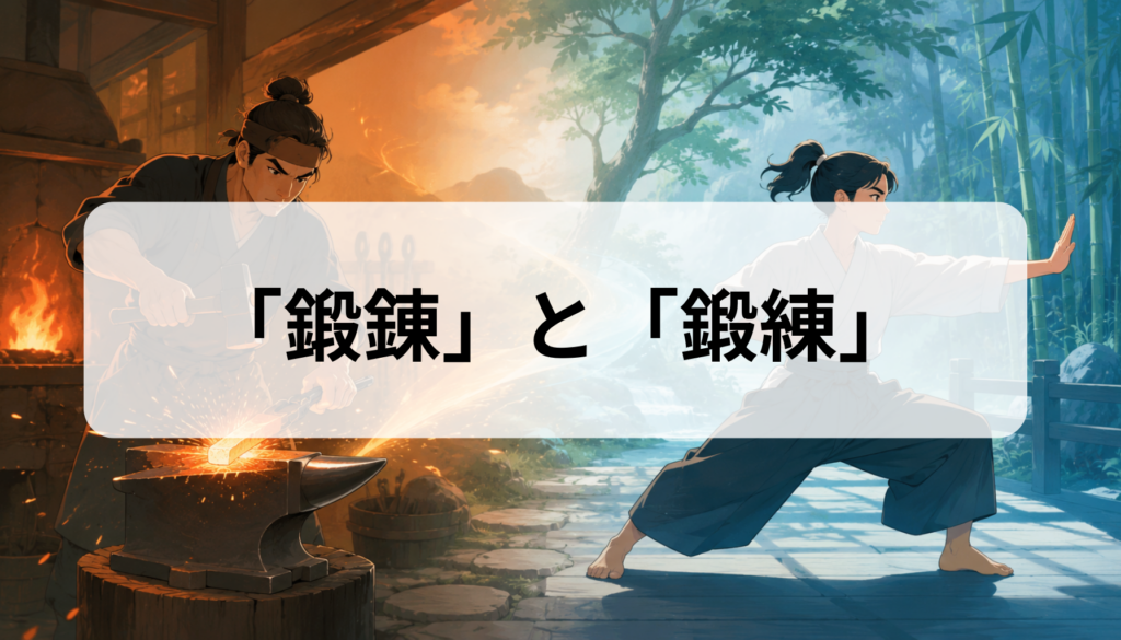 鍛錬と鍛練の違いは？どっちが正しいか意味と使い分けを解説