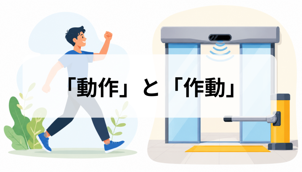 「動作」と「作動」の違いは？意味・使い分けと例文を解説