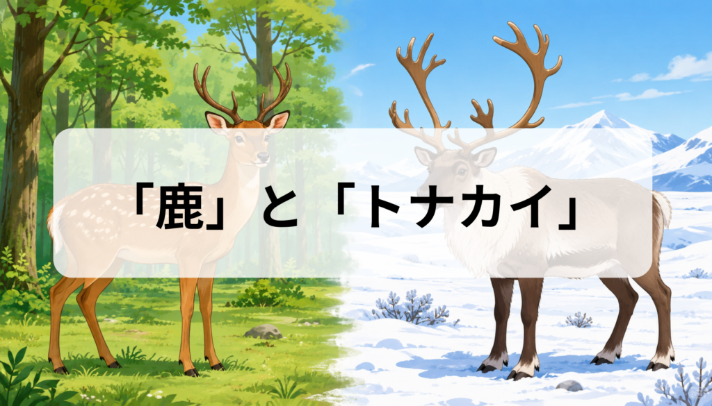 鹿とトナカイの違いは？角・大きさ・生息地と見分け方を比較