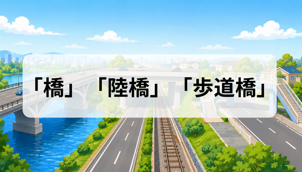 橋・陸橋・歩道橋の違いは？意味と使い分け・見分け方を解説