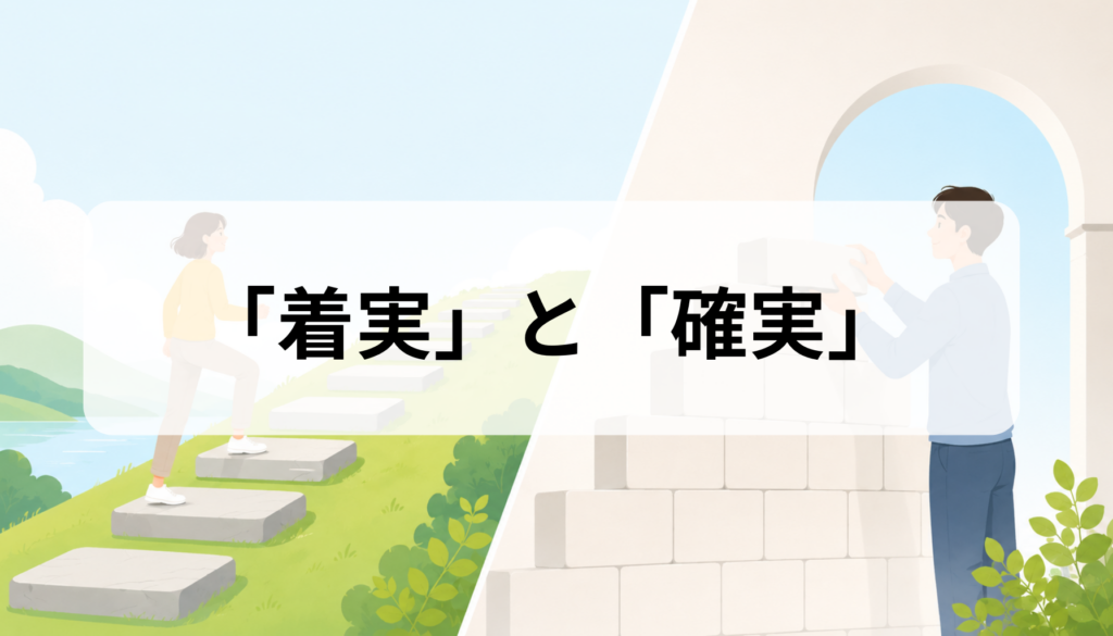 「着実」と「確実」の違いは？意味・使い分け・例文をわかりやすく解説